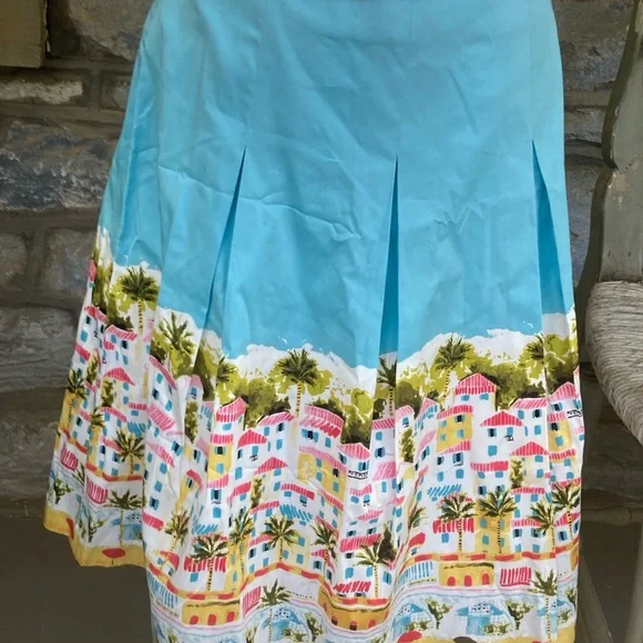 Talbots Santorini Print Skirt NWT Size 4 - Picture 13 of 16